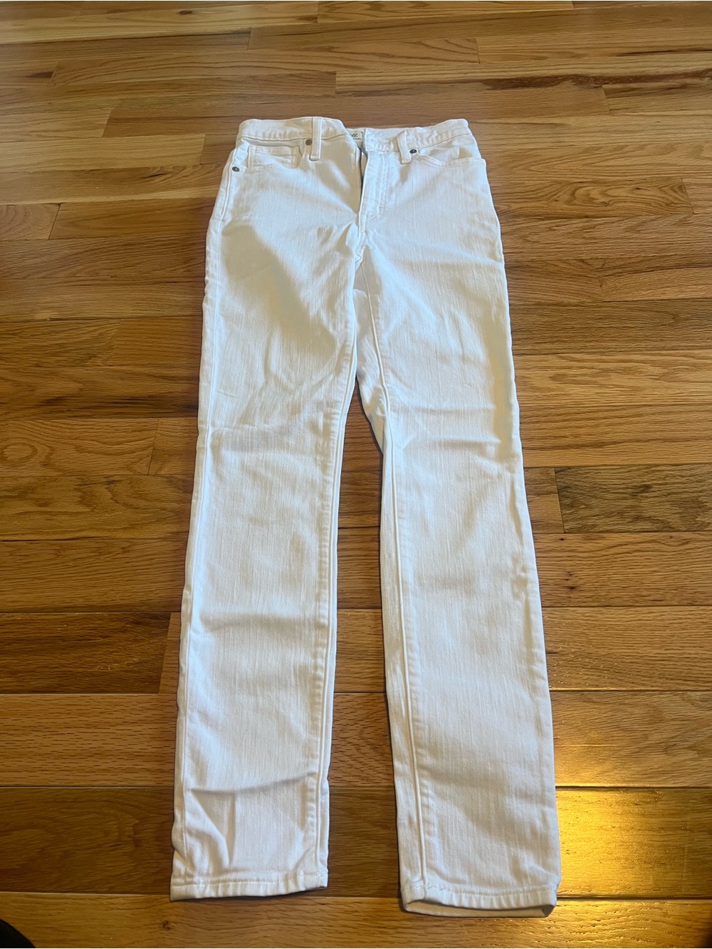 Madewell White High-rise Skinny Jeans